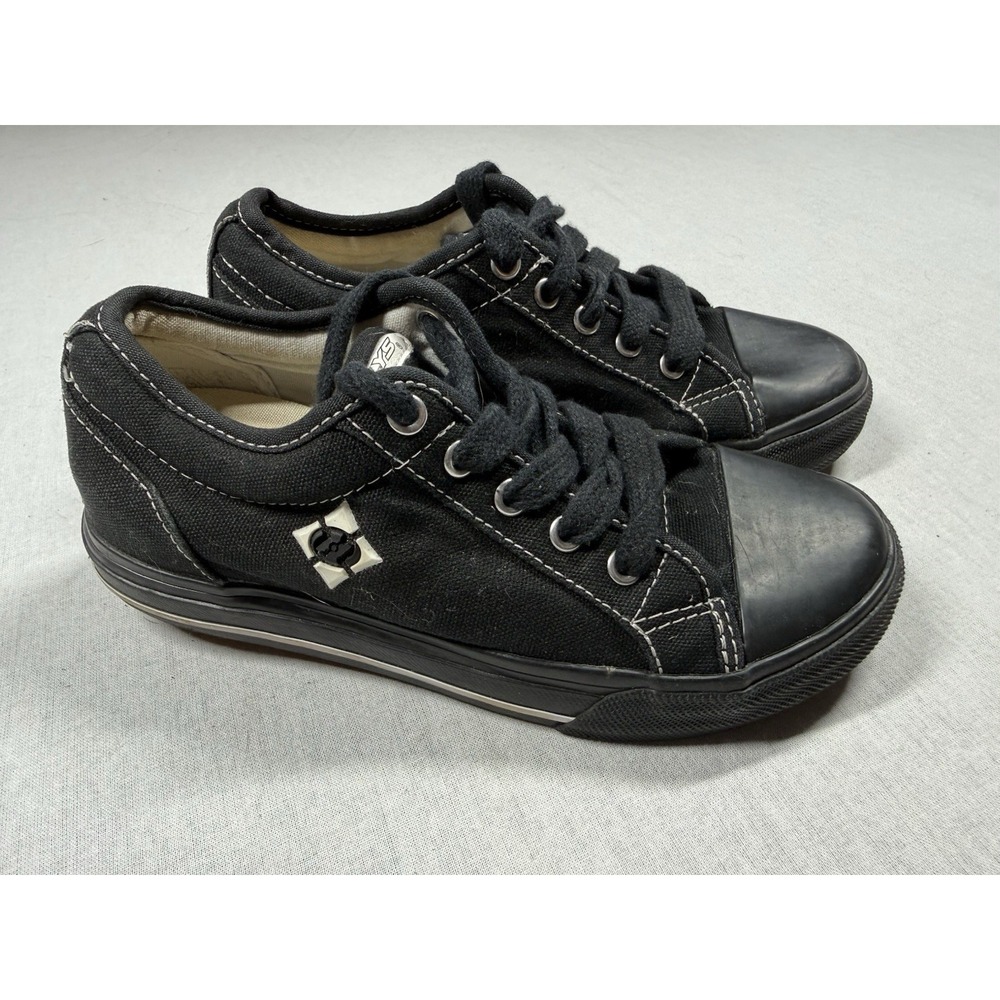 Heelys Kid's Pro 20 Canvas Skater Shoes Youth Size 2 Black Sneakers
